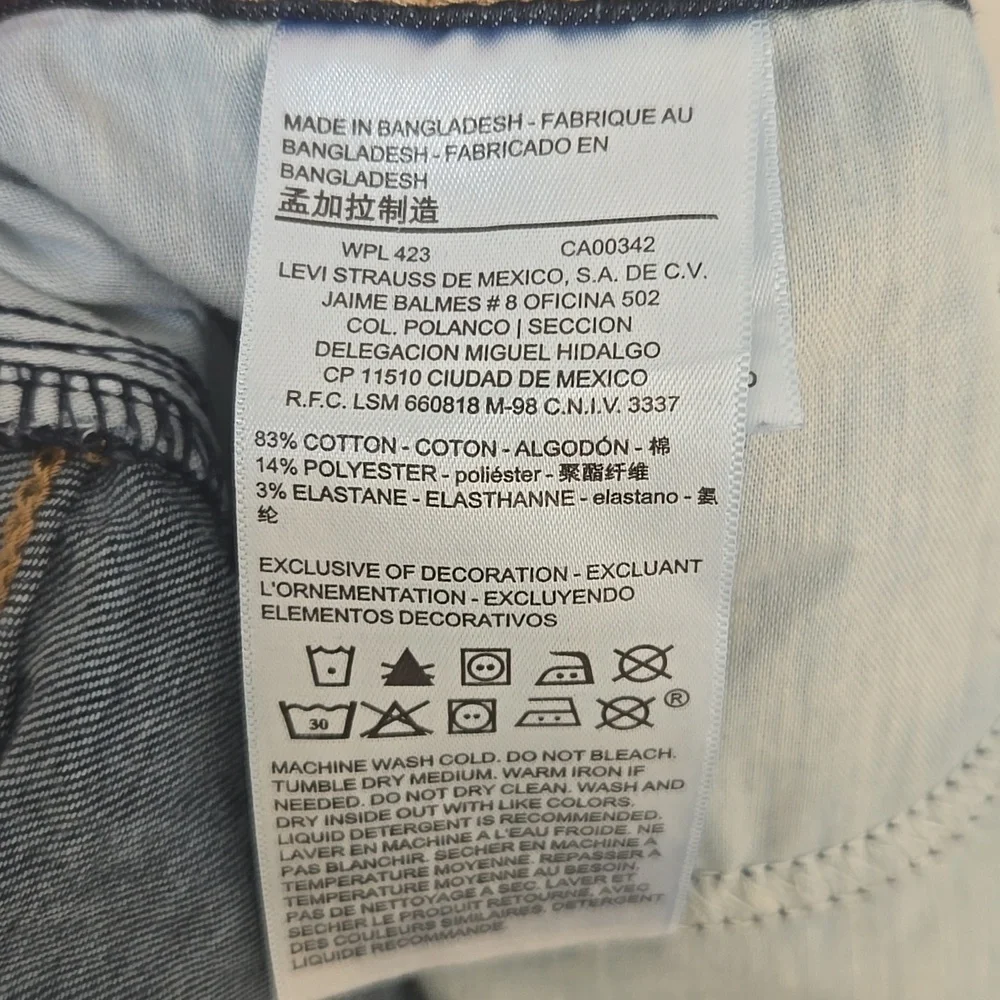 Denizen From Levis Women's Modern Boot Cut Dark Blue Denim Jeans Size 10 - Picture 11 of 12